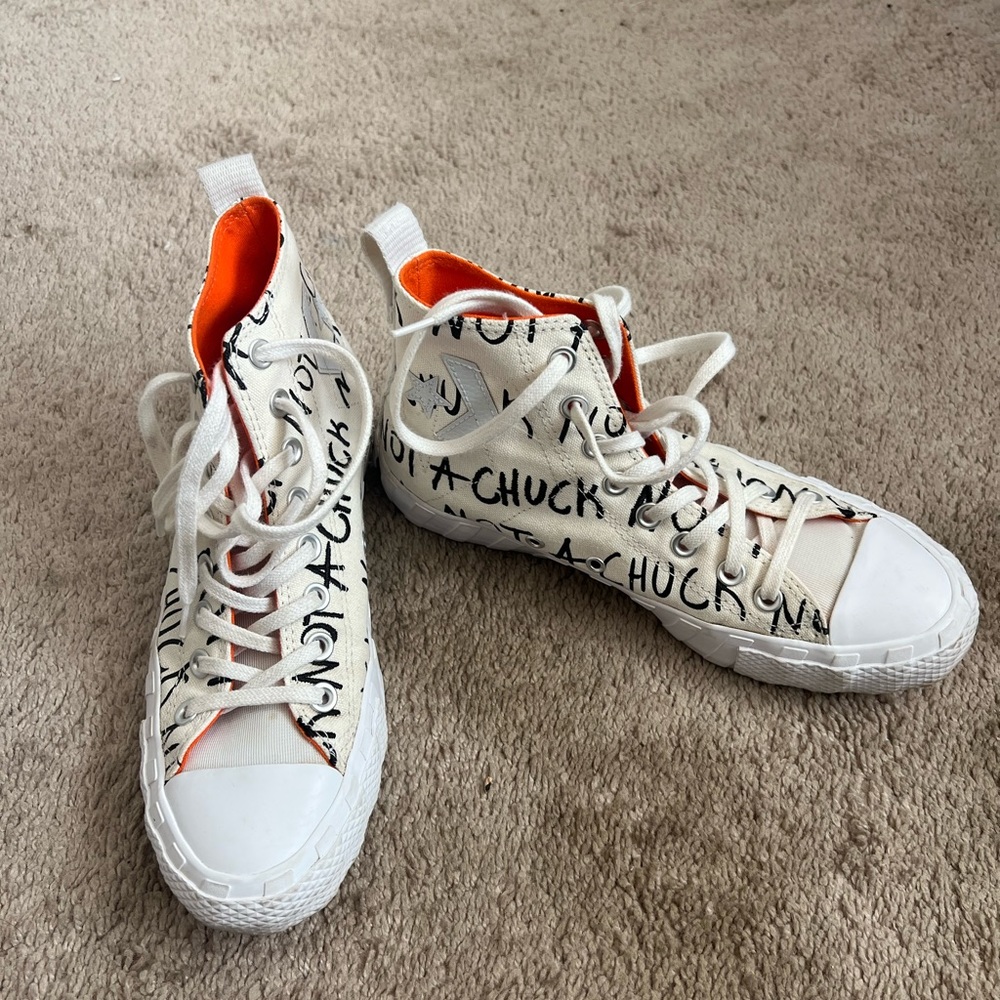 Big Kid sized converse not your Chuck design